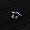 OLIO E ACETO Sterling Silver Lapis Lazuli/Red Snakeskin Jade Petal Earrings OLIO-OA13E12-LY Blue (OA13E11)